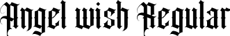 Angel wish Regular font | Angel wish.ttf