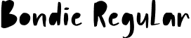 Bondie Regular font | Bondie.ttf