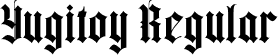 Yugitoy Regular font | Yugitoy.otf