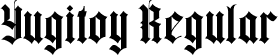 Yugitoy Regular font | Yugitoy.ttf