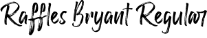 Raffles Bryant Regular font | RafflesBryant.otf