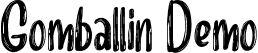 Gomballin Demo font | Gomballin-Demo.ttf