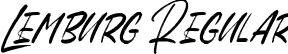 Lemburg Regular font | Lemburg.ttf