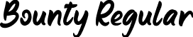 Bounty Regular font | BountyRegular.ttf