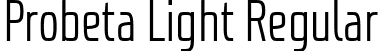 Probeta Light Regular font | Probeta-Light.ttf