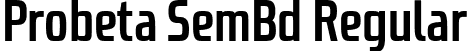 Probeta SemBd Regular font | Probeta-SemiBold.ttf