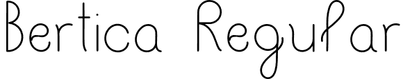 Bertica Regular font | Bertica-Regular.otf