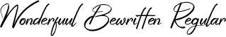 Wonderfuul Bewritten Regular font | Wonderfuul Bewritten.otf