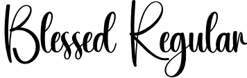 Blessed Regular font | Blessed.otf