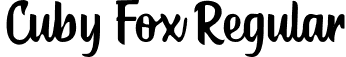 Cuby Fox Regular font | Cuby Fox.otf