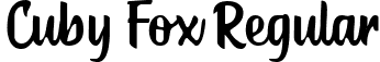 Cuby Fox Regular font | Cuby Fox.ttf