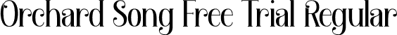 Orchard Song Free Trial Regular font | Orchard Song Free Trial.ttf