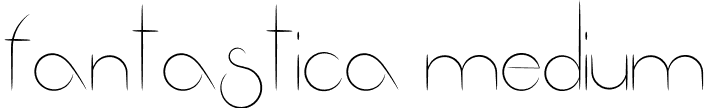 Fantastica Medium font | Fantastica.otf