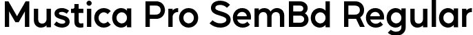 Mustica Pro SemBd Regular font | MusticaPro-SemiBold.otf