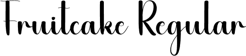 Fruitcake Regular font | Fruitcake.otf