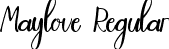 Maylove Regular font | Maylov.ttf