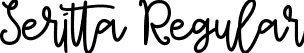 Seritta Regular font | Seritta.otf