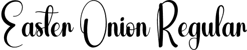 Easter Onion Regular font | Easter-Onion.otf