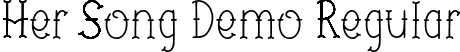 Her Song Demo Regular font | Her Song Demo.ttf