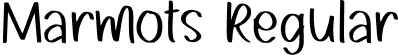 Marmots Regular font | Marmots-Regular.ttf