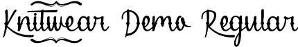 Knitwear Demo Regular font | KnitwearDemoRegular.ttf