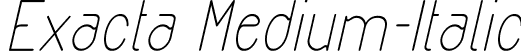 Exacta Medium-Italic font | Exacta-Medium-Italic.ttf