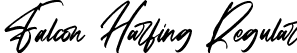 Falcon Harfing Regular font | Falcon Harfing.ttf