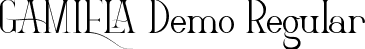 Gamiela Demo Regular font | GamielaDemoRegular.ttf