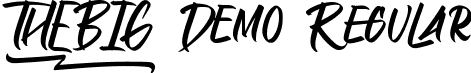 Thebig Demo Regular font | ThebigDemoRegular.ttf