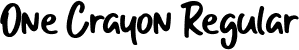 One Crayon Regular font | One Crayon.ttf