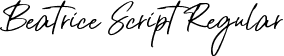 Beatrice Script Regular font | Beatrice Script.ttf