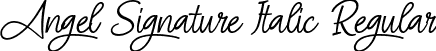 Angel Signature Italic Regular font | Angel Signature Italic.ttf