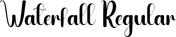 Waterfall Regular font | Waterfall.otf