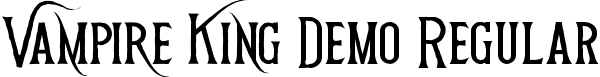 Vampire King Demo Regular font | VampireKingDemoRegular.ttf