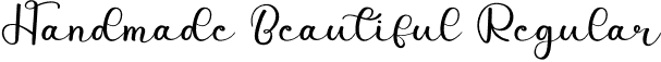 Handmade Beautiful Regular font | Handmade Beautiful.otf