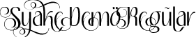 Syake Demo Regular font | Syake Demo.ttf