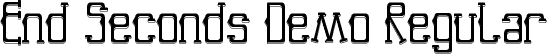 End Seconds Demo Regular font | EndSecondsDemoRegular.ttf