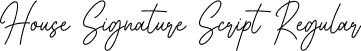 House Signature Script Regular font | House Signature Script.ttf