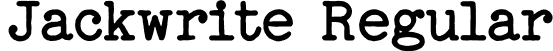 Jackwrite Regular font | Jackwrite.ttf