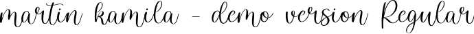 martin kamila - demo version Regular font | martin kamila.otf