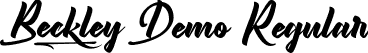 Beckley Demo Regular font | BeckleyDemoRegular.ttf