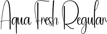 Aqua Fresh Regular font | Aqua-Fresh.otf