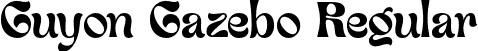 Guyon Gazebo Regular font | Gazebo DEMO!!!.otf