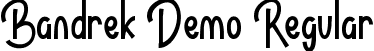 Bandrek Demo Regular font | BandrekDemoRegular.ttf