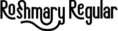 Roshmary Regular font | Roshmary.ttf