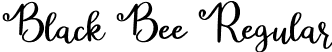 Black Bee Regular font | BlackBee.otf