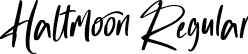 Haltmoon Regular font | Haltmoon.otf