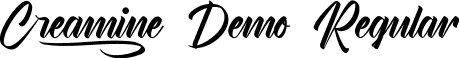 Creamine Demo Regular font | CreamineDemoRegular.ttf