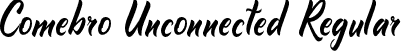 Comebro Unconnected Regular font | Comebro Unconnected_1.otf