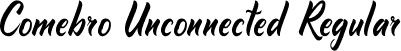 Comebro Unconnected Regular font | Comebro Unconnected_1.ttf